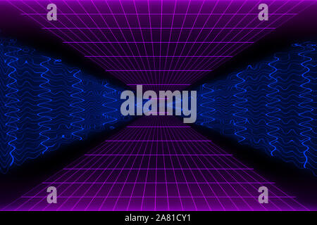 Un abstract psichedelico immagine di sfondo. Foto Stock