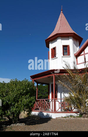 El Pedral lodge, vicino a Puerto Madryn , Chubut Provincia, Patagonia, Argentina. Santuario del pinguino globale della società. Esterno Foto Stock