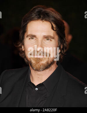 HOLLYWOOD, CA - novembre 04: Christian Bale partecipa alla premiere di FOX "Ford V Ferrari' a TCL Teatro Cinese su Novembre 04, 2019 in Hollywood, la California. Foto Stock