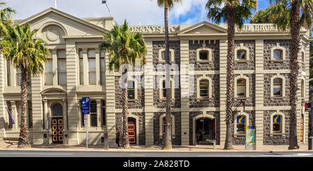 Edificio Bluestone Lascelles Ltd Woolstore convertito in National Wool Museum Moorabool St Geelong Victoria Australia. Foto Stock