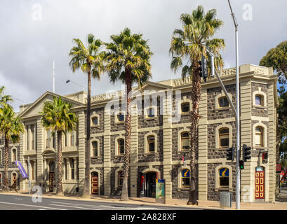 Edificio Bluestone Lascelles Ltd Woolstore convertito in National Wool Museum Moorabool St Geelong Victoria Australia. Foto Stock