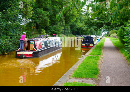 Trent e Mersey canal a Chiesa Lawton Cheshire England Regno Unito Foto Stock
