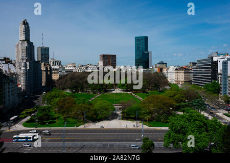 Buenos Aires, Argentina. Ottobre 26, 2019. Piazza San Martin (Plaza San Martin generale) è un parco situato nel quartiere di Retiro Foto Stock