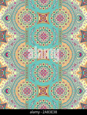 Modello senza giunture. Vintage di elementi decorativi. Disegnata a mano sullo sfondo. L'Islam, l'Arabo, indiano, motivi ottomano. Perfetto per la stampa su tessuto o carta Foto Stock