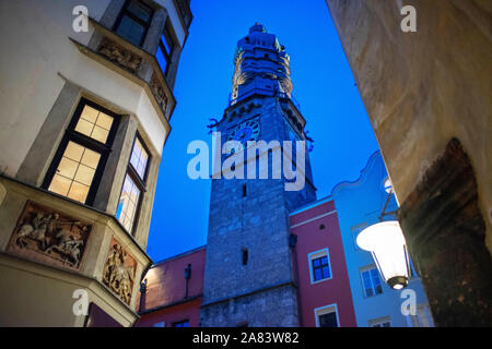 Spitalskirche o Spital chiesa nella città vecchia di Innsbruck, Austria Foto Stock