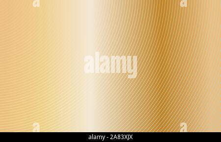 Abstract fondo oro con linee e cerchi. Illustrazione vettoriale EPS10 Illustrazione Vettoriale