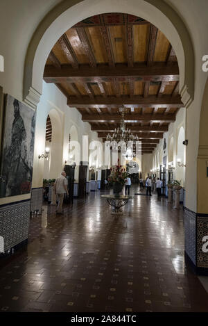 Il ricevimento principale al 1930 costruito Hotel Nacional de Cuba (Hotel National di Cuba) è un monumento nazionale. È situato su di una bassa collina che si affaccia su Foto Stock