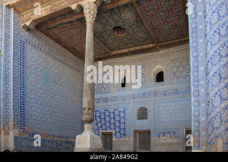 Harem cortile al tash khauli palace in ichan kala o città vecchia khiva uzbekestan Foto Stock