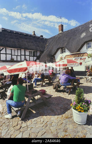 Pub Red Lion, Avebury, Marlborough, Wiltshire, Inghilterra, Regno Unito. Circa novanta Foto Stock