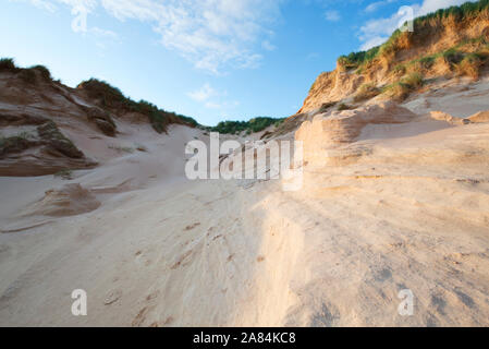 Le dune di sabbia in un Fharaid, Balnakeil Bay, Sutherland Foto Stock