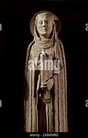 Re del Vecchio Testamento, 1140-1145, statue colonne dalla Cattedrale di Chartres museo di Cluny - Museo Nazionale del Medioevo, parigi, francia, francese. Foto Stock