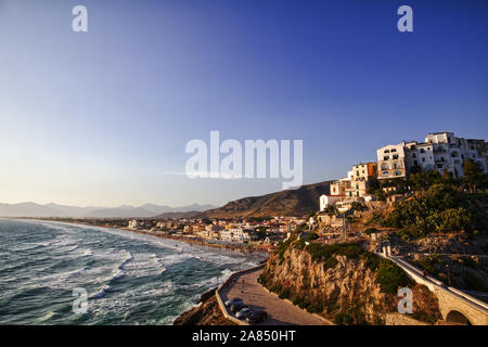 Paesaggio di Sperlonga, Italia Foto Stock