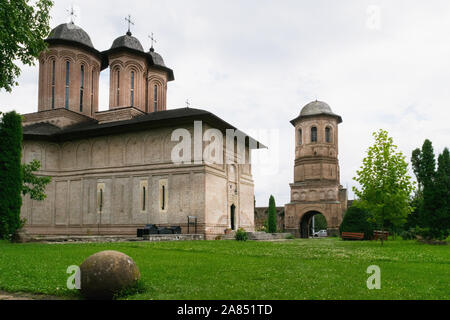 Brebu, Prahova, Romania - 04 agosto 2019: il monastero Brebu situato in Brebu, Prahova. Foto Stock
