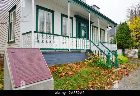 La città di Quebec, Canada -31 OTT 2019- Vista della Maison Krieghoff, una storica casa del pittore Cornelius Krieghoff situato sulla Grande Allee in Quebec Ci Foto Stock