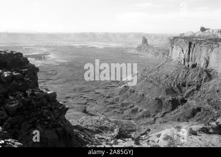 Landschaft in Utah, il Parco Nazionale di Canyonlands, 1960er. Paesaggio in Utah, il Parco Nazionale di Canyonlands, 1960s. Foto Stock