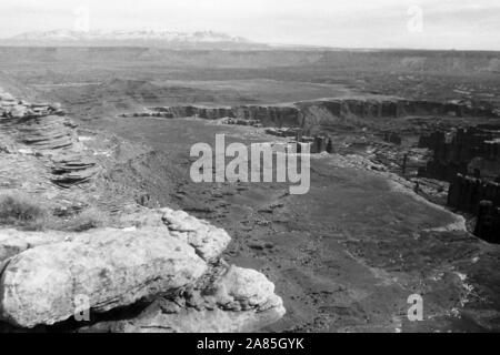 Übersicht über den Green River in Utah, il Parco Nazionale di Canyonlands, 1960er. Green River si affacciano in Utah, il Parco Nazionale di Canyonlands, 1960s. Foto Stock