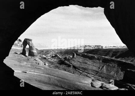 Delicate Arch nello Utah, 1960er. Delicate Arch nello Utah, 1960s. Foto Stock