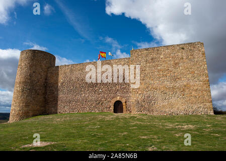 Il vecchio castello medievale di Medinaceli in Soria, Spagna Foto Stock