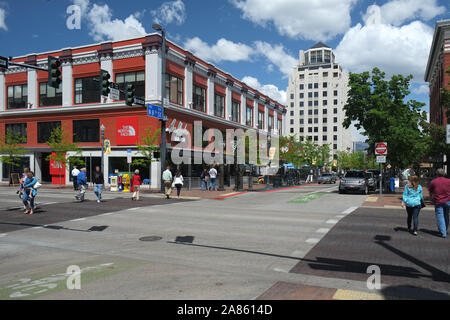 Ottava strada Boise, Idaho Foto Stock