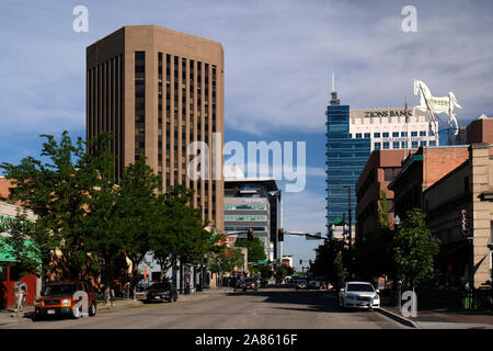 Downtown Boise Idaho Foto Stock