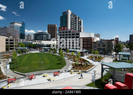 Vista del centro della città di Boise Idaho Foto Stock