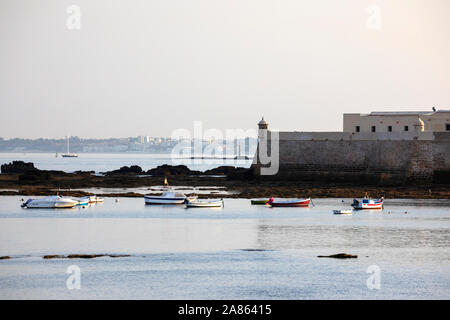 Castillo de Santa Catalina, Cadice, Andalusia, Spagna, Europa Foto Stock