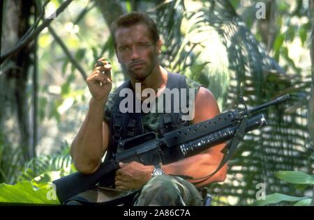 ARNOLD SCHWARZENEGGER, predator, 1987 Foto Stock