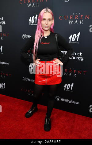 Mery Racauchi - "L'attuale guerra' premiere del film, arrivi, AMC Lincoln Square 13, New York, Stati Uniti d'America - 21 Ott 2019 Foto Stock