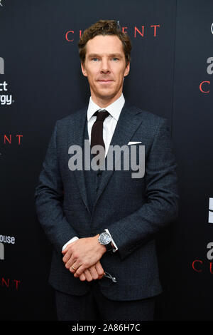Benedetto Cumberbatch - "L'attuale guerra' premiere del film, arrivi, AMC Lincoln Square 13, New York, Stati Uniti d'America - 21 Ott 2019 Foto Stock