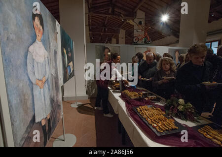 Inaugurazione della mostra 'MODIGLIANI e l'avventura di Montparnasse' al 'Museo della città' a Livorno Foto Stock