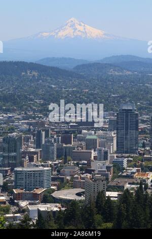 Paesaggio urbano di Portland Foto Stock