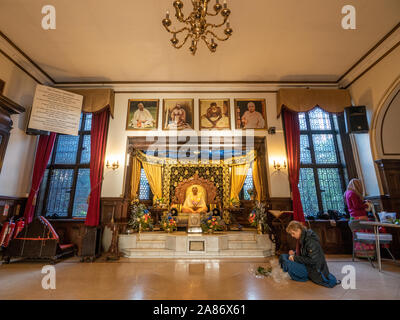 Bhaktivedanta Manor, un sito ISKCON vicino Watford, Hertfordshire, Inghilterra. Foto Stock