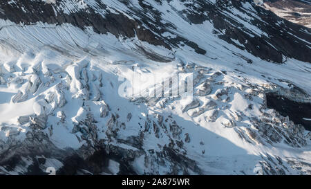 Vista del paesaggio di Wrangell-St. Elias National Park in Alaska, il parco nazionale più grande negli Stati Uniti. Foto Stock