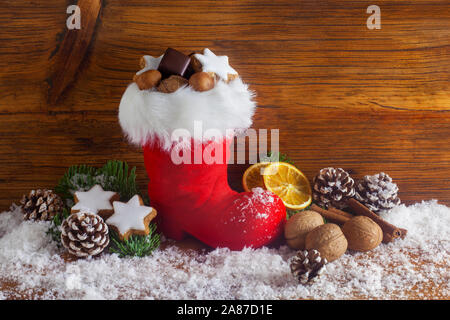 Tedesco tradizionale San Nicola Boot Foto Stock