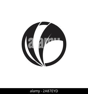 Abstract movimento veloce cerchio logo geometrica Illustrazione Vettoriale