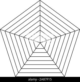 Diagramma radar icona sullo sfondo bianco. simbolo segno radar. stile piatto Illustrazione Vettoriale