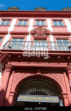 Kurpfälzisches Museum di Heidelberg, Germania sud-occidentale Europa UE Foto Stock