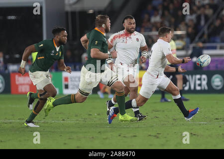 Ben Youngs di Inghilterra durante la Coppa del Mondo in Giappone 2019, Finale rugby union match tra Inghilterra e Sud Africa il 2 novembre 2019 a International Stadium Yokohama a Yokohama, Giappone - Photo Laurent Lairys / DPPI Foto Stock