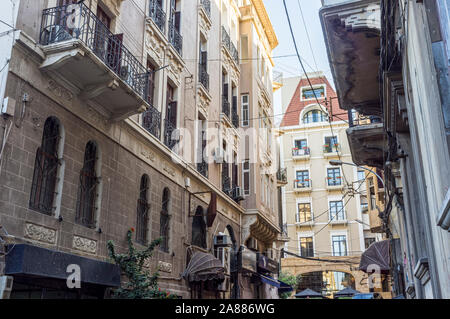 Edifici di appartamenti in Gemmayzeh, Beirut, Libano Foto Stock