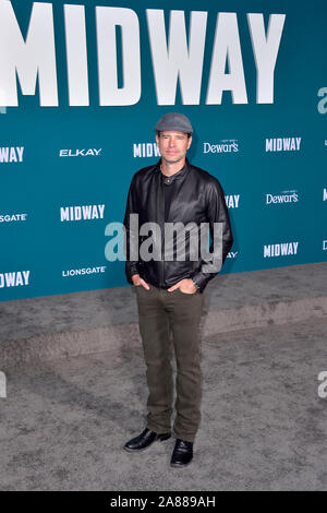 Los Angeles, Stati Uniti d'America. 05 Nov, 2019. Scott Foley al mondo la premiere del film 'Midway - per la libertà" al Regency Village Theatre. Los Angeles, 05.11.2019 | Utilizzo di credito in tutto il mondo: dpa/Alamy Live News Foto Stock