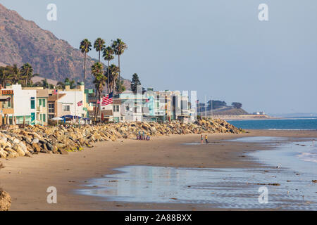 Solimar beach, Pacific Coast Highway, SR1, California, Stati Uniti d'America Foto Stock