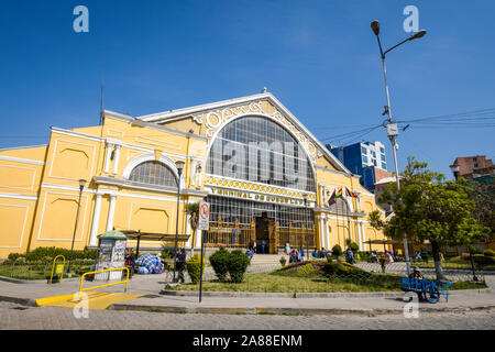 Il Terminal degli Autobus o terminale Bus de La Paz è il bus dalla stazione centrale di La Paz in Bolivia Foto Stock