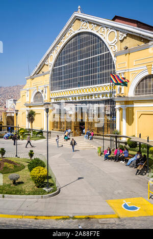 Il Terminal degli Autobus o terminale Bus de La Paz è il bus dalla stazione centrale di La Paz in Bolivia Foto Stock