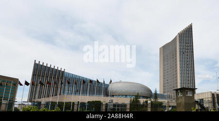 La sede dell Unione africana ad Addis Abeba, Etiopia. Foto Stock