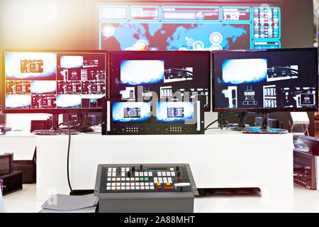 Vision Mixer LED processore video Foto Stock