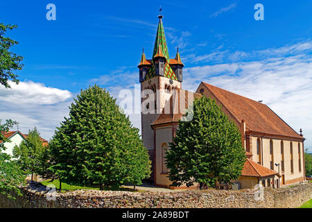 Kirche, Staint-Georges, Église Saint-Georges de Châtenois, erbaut 1759 - 1762 Foto Stock