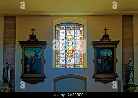 Kirche, Staint-Georges, Église Saint-Georges de Châtenois, erbaut 1759 - 1762 Foto Stock