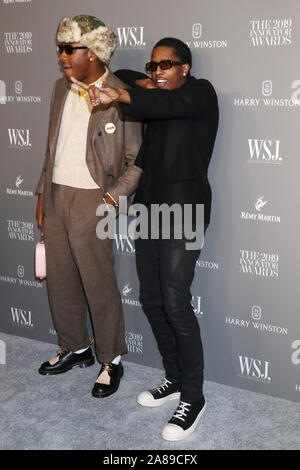 Novembre 06, 2019 Tyler il Creatore, ASAP Rocky al WSJ Magazine innovatori 2019 Awards presso il Museo di Arte Moderna di New York.Novembre 06, 2019. Credit:RW/MediaPunch Foto Stock
