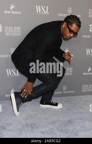 Novembre 06, 2019 ASAP Rocky al WSJ Magazine innovatori 2019 Awards presso il Museo di Arte Moderna di New York.Novembre 06, 2019. Credit:RW/MediaPunch Foto Stock