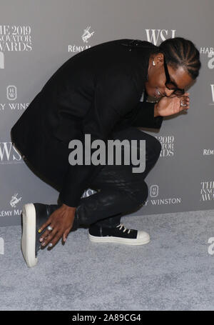 Novembre 06, 2019 ASAP Rocky al WSJ Magazine innovatori 2019 Awards presso il Museo di Arte Moderna di New York.Novembre 06, 2019. Credit:RW/MediaPunch Foto Stock